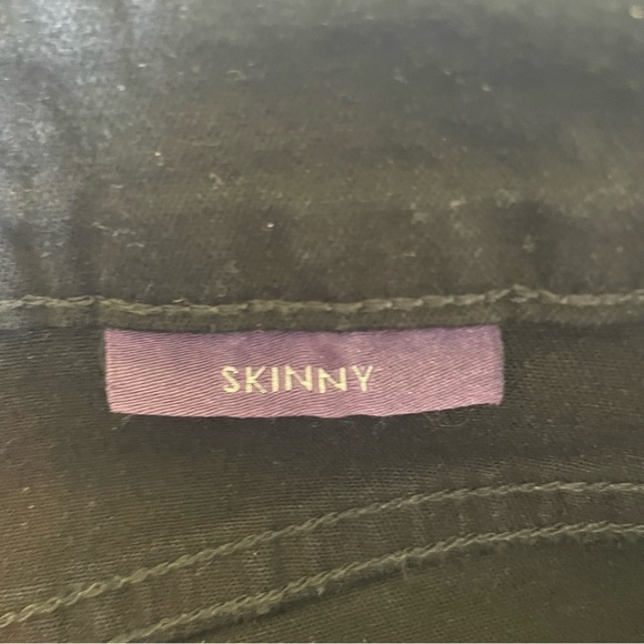 NYDJ Skinny Jeans - Black with Silver Sheen - Size 12P - Picture 8 of 13